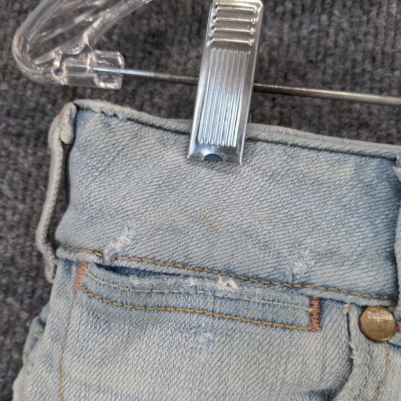 Vigoss Womens Jean Shorts Blue Size 9 Denim 5 Pocket Cotton Blend - Picture 14 of 16
